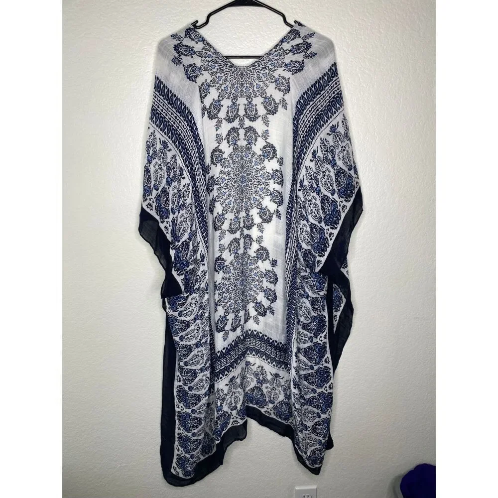 NWT Angie mixed boho print kimino longline lightweight cardigan open front